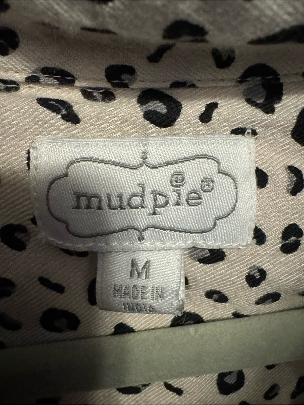 Mud Pie Blush Pink and Black Leopard Midi Shirt Dress - Picture 7 of 7